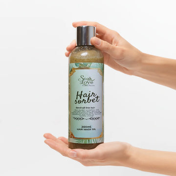 Herbal Anti Dandruff Hair Oil 200Ml | 99+ Ingredients 20 Herbs Desi Ghee Desi Butter 20 Oils  (Hair Sorbet)