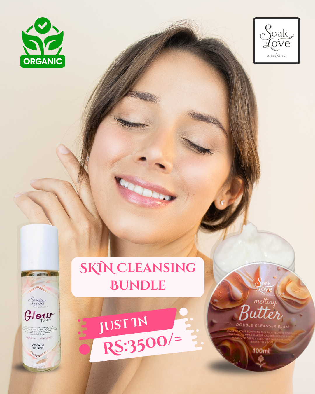 Melting Butter & Glow Toner Cleansing Bundle