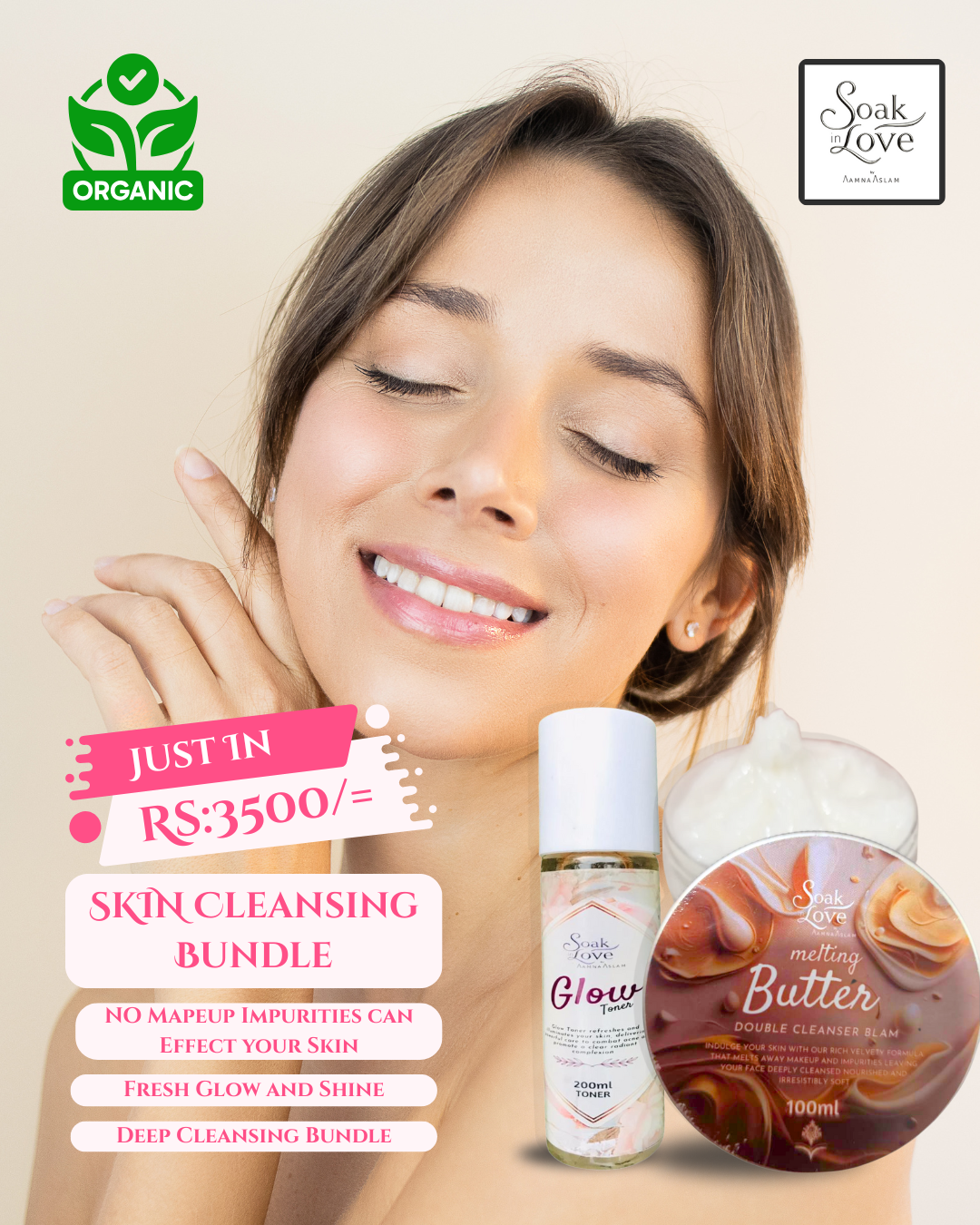 Melting Butter & Glow Toner Cleansing Bundle