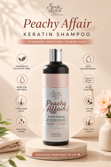 Peachy Affair keratin Shampoo  sulphate n paraben free
