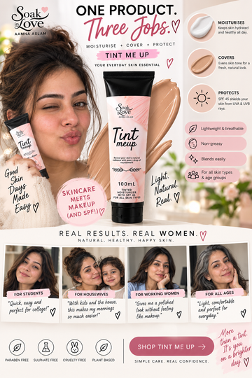Tint Me Up – Organic BB Cream Pakistan + SPF 45 Moisturiser by Soak In Love – product image 3