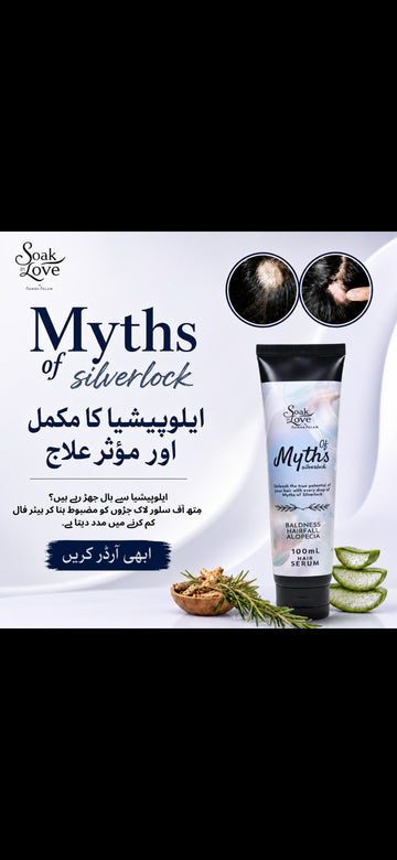 Myths of Silverlock hair regrowth and anti-hair fall serum by Soak In Love – image 6