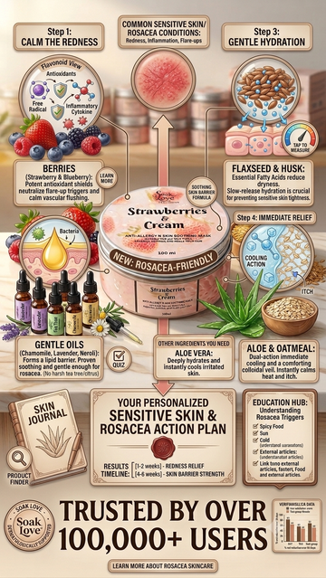 Strawberries n Cream (skin healing mask)
