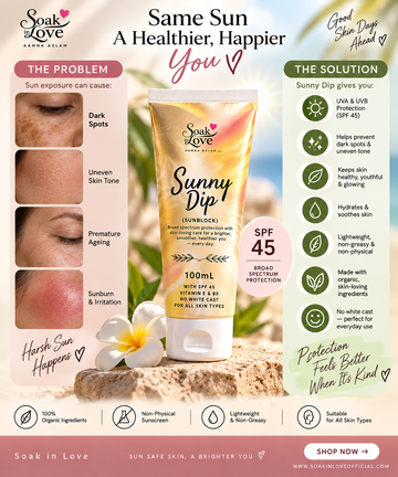 Sunny Dip SPF 45 Sunblock Gel – Soak in Love Pakistan