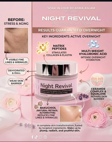 Night Revival Cream – Best Organic Night Cream in Pakistan