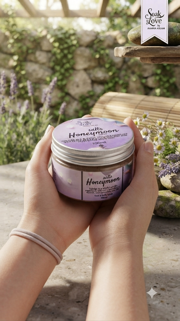 Honeymoon Salts ... deadsea salts shea butter organic face n body scrub