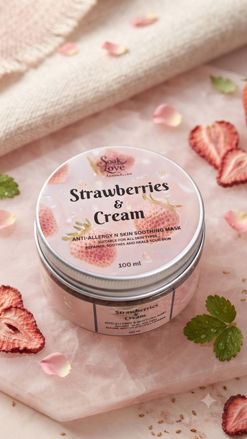 Strawberries n Cream (skin healing mask)