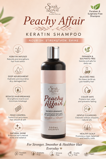 Peachy Affair keratin Shampoo  sulphate n paraben free