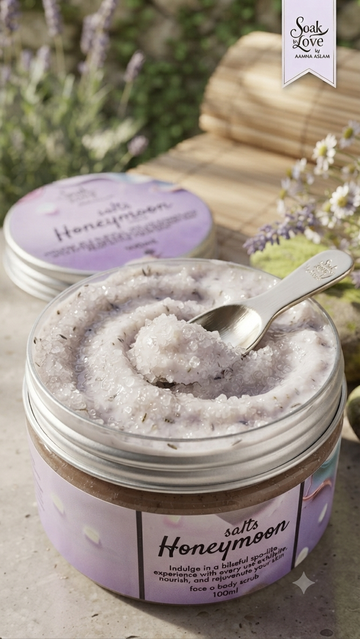 Honeymoon Salts ... deadsea salts shea butter organic face n body scrub