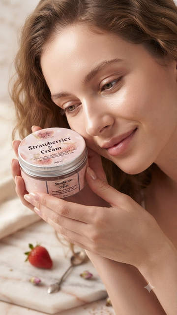 Strawberries n Cream (skin healing mask)