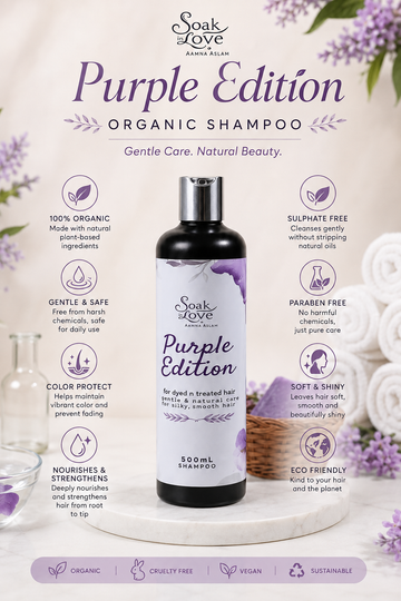 Purple Edition Shampoo | Dyed & Treated Hair  sulphate n paraben free