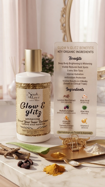 Glow N Glitz (Customised Whitening Lotion) by Soak In Love – product image 3