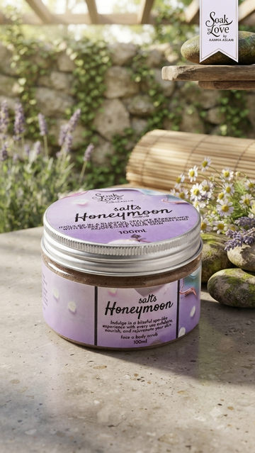 Honeymoon Salts ... deadsea salts shea butter organic face n body scrub
